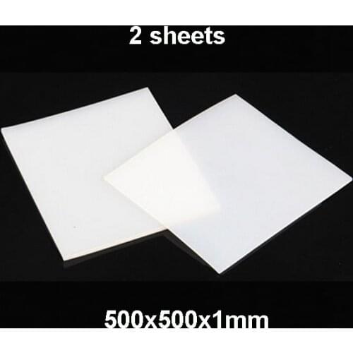 2 sheets, 500X500X1mm, High Quality Silicone Rubber Sheet, For heat Resist Cushion,100% Virgin Silikon Rubber Pad