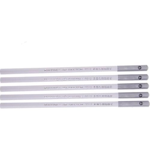 2pcs Drawing Sketch Pencil Soft Charcoal Pencils Pen White Pastel For Student Sketching Professional Art Supplies Artist Craft