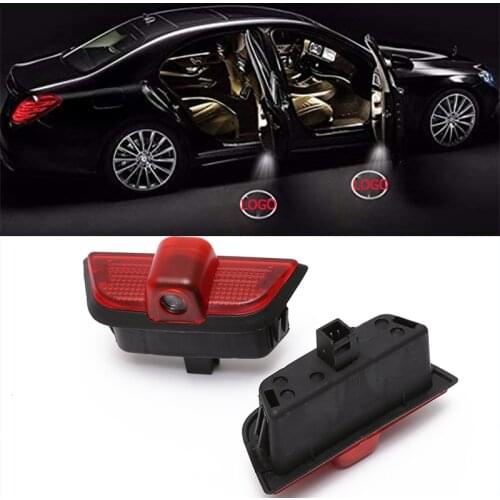2X For Mercedes Benz C class w204 C260 C300 C200 C280 amg Led Car Door Logo Laser Projector Light styling Logo light Accessories