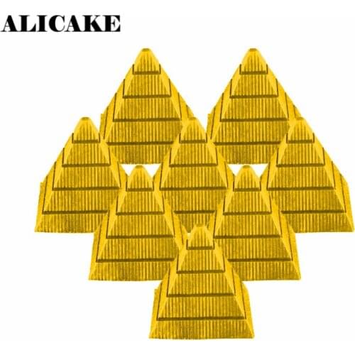 3D Polycarbonate Chocolate Bar Mold Form Pyramid Molds Plastic Chocolates Moulds Polycarbonate Baking Pastry Bakery Cake Tools