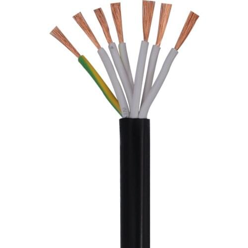 5M RVV Control Cable Electrical Wires 6 Core 7 Core 0.5/ 0.75/ 1/ 1.5/ 2.5 MM PVC Insulated Extension Copper Meter Wire