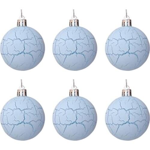 Christmas Hanging Ball Balls Ornaments Party 6 PCS Home Set Gift Tree Pendants 6Pcs Decoration Xmas Pendant Craft Baubles