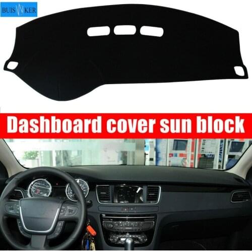 For Peugeot 508 2011 2012 2013-2016 Dashboard Cover Sun Shade Dash Mat Pad Carpet Car Stickers Interior Accessories