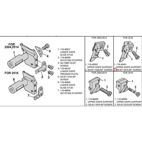 FOR JUKI Industrial Sewing Machine USED Parts SS-9111610-SP Screw For JUKI MO2516 SCREW 11/64-40 L=16 the price is for 10 pcs