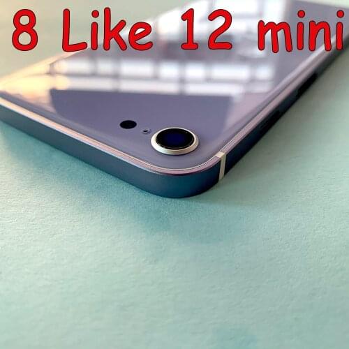 For iPhone 6s likeSE 2020 Back Housing Cover,For iPhone 6 like SE 2020 Metal +Glass Back Cover Replacement with Buttons