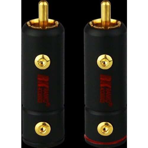 RANKO ACOUSTICS RCA-500G 24K Gold-Plated OCC Copper High-Performance Copper Housing RCA Connector