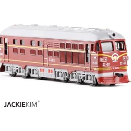 New Dongfeng 4B locomotive Simulation Model of Acousto-optic Alloy Warrior Green Train Model Classic Childrens Toy Train gifts