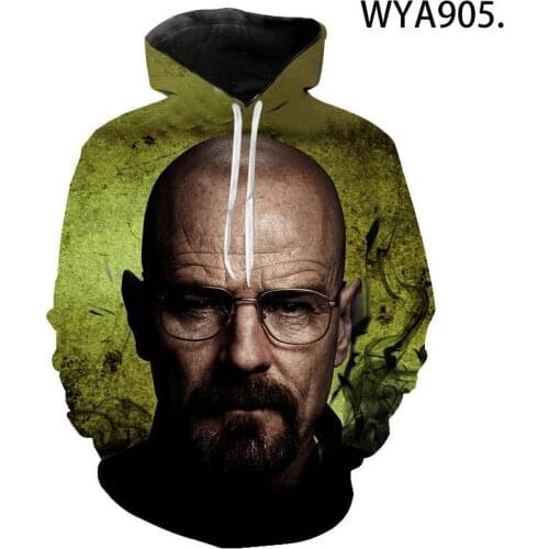 2021 New Fashion Breaking Bad Hoodies Men Women Children Sweatshirts Heisenberg 3D Printed Cool Boy Girl Kids Hoodie
