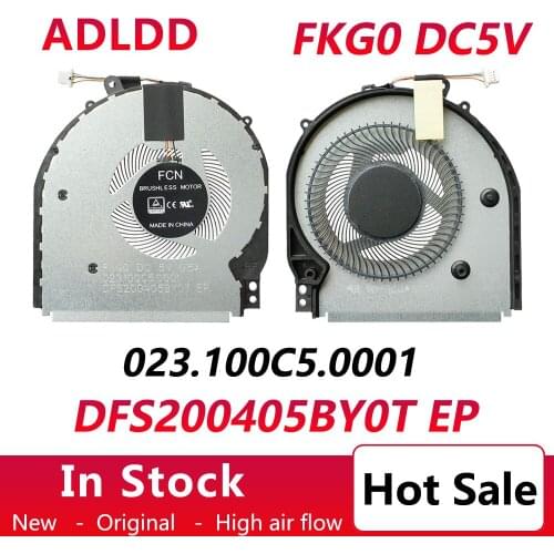 New laptop CPU cooling fan Cooler for HP Pavilion x360 14-CD 14m-cd TPN-W131 L18222-001 FKGD0 DC 5V 0.5A 023.100C5.0001