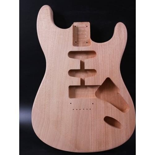 Fit Diy Electric Guitar Body SSH Mahogany wood Diy Electric Guitar Project Unfinished Hand-made
