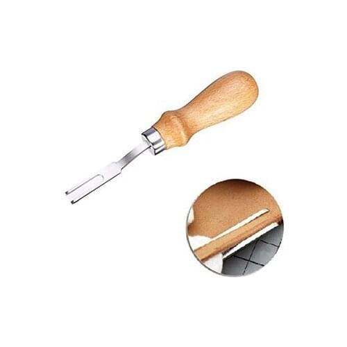 Practical handmade Oblique edge detector French wide spatula Leather tools Leather craft