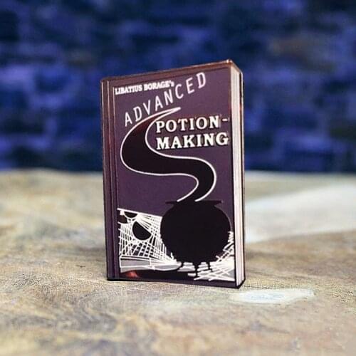 Advanced Potion-Making Book Witchcraft Enamel Brooch Pin Hat Bag Collar Lapel Pins Badges Women Mens Fashion Jewelry Accessorie