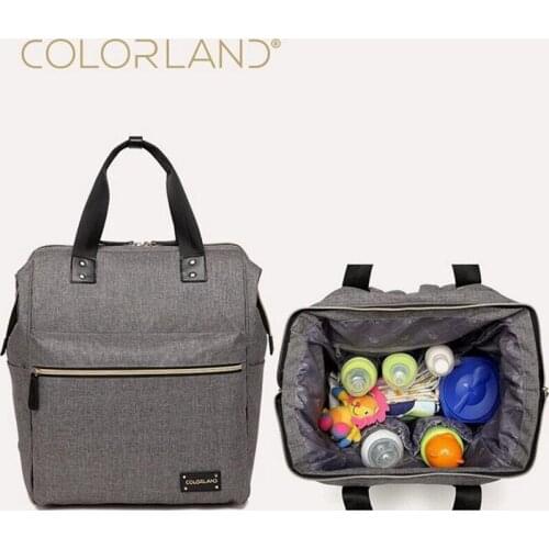 COLORLAND Backpack baby diaper bag nappy bags Maternity mommy Handbag Changing Bag wet infant for babies care organizer