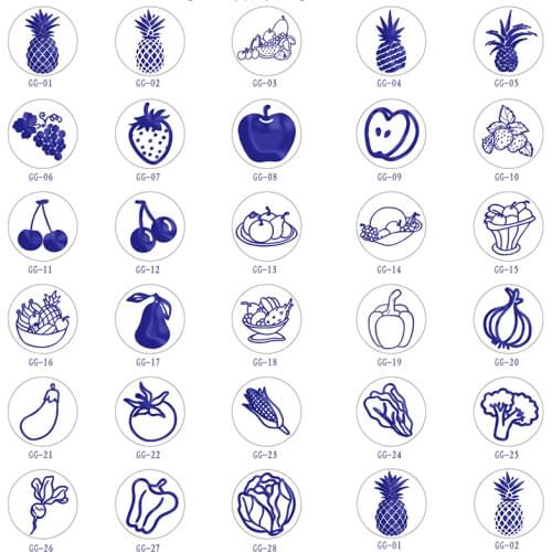 Melons Fruits Stamp Head DIY Vegetable Heads Wax Seal Pumpkin Pineapple Stamps Postage Journal Wedding Arts Date Gifts Envelope