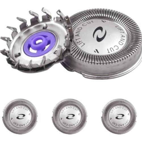 3pcs Shaver Replacement Head For HQ4 HQ55 HQ40 HQ851 HQ912 HQ46 Double-layer Blade More Durable And Sharper