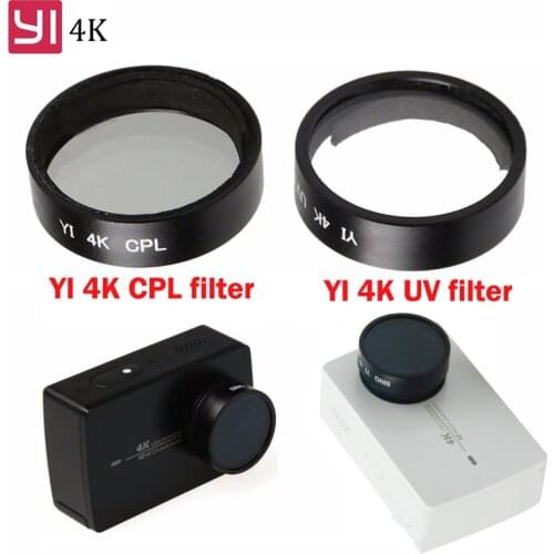 Sports Camera Yi 4K Accessories UV CPL Circular Polarizer Filter Cover Lens Protective For Xiaomi Yi II 4K Xiaoyi Action Camera