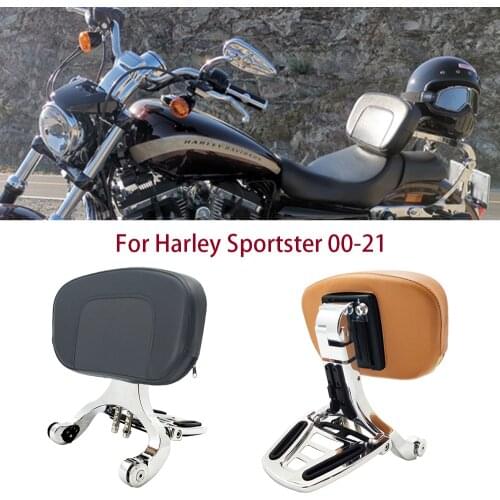 Motorcycle Multi-Purpose Driver Passenger Backrest For Harley Sportster XL Iron 883 1200 Roadster Seventy-Two 2000-2021