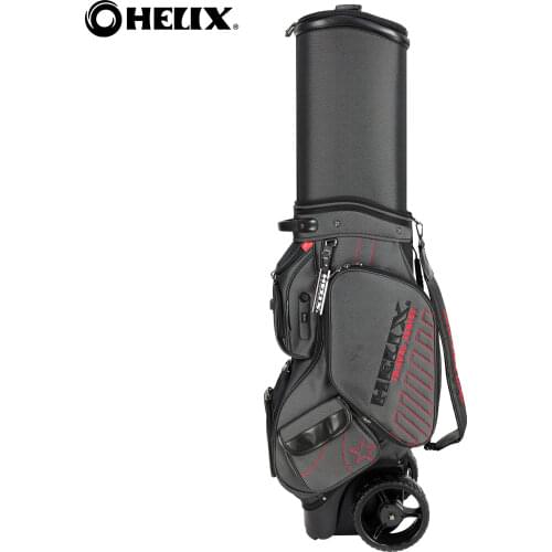 Helix golf bag with golf trolley big wheels , air travel golf bag,import golf carts bag from china