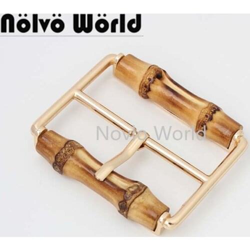 10-50 pieces 64*53mm shoulder strap belt adjustable buckle bamboo slide buckle metal hardware for women bags
