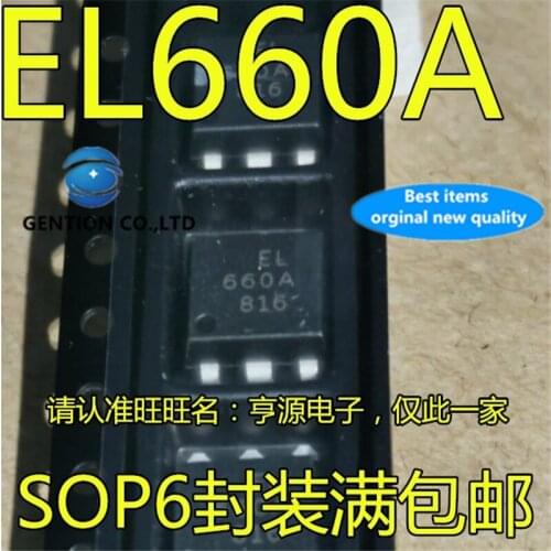 10Pcs EL660 EL660A SOP-6 Optocoupler in stock 100% new and original
