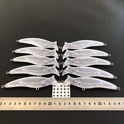 10pcs Unpainted Crank Bait Fishing Body 128mm 17.6g Blank Lures Free 340