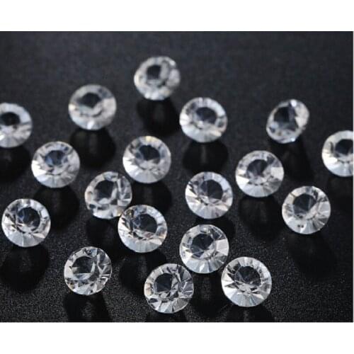 1000 WEDDING TABLE DIAMOND CONFETTI CRYSTAL DIAMANTE SCATTER GEMS 1ct 6mm