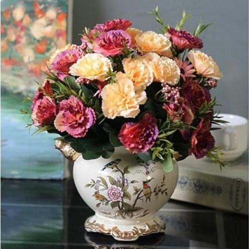 2021 American flower and bird vase, home office restaurant bar desktop decoration crafts, wedding decoration gift