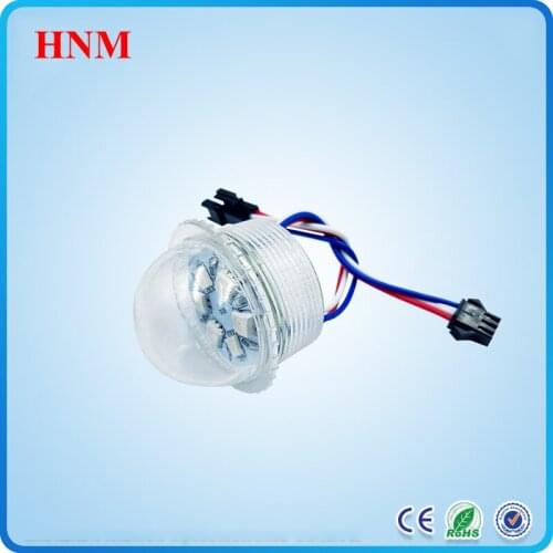 35mm 6LEDs UCS1903 rgb led pixel module light,digital rgb full color funfair lights,DC12V/24V,Waterproof IP67,Transparent cover