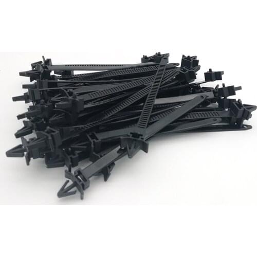 50 Pcs/Set Universal Releasable Fastener Clip Wrap Cable Fixed Straps 145*7.8mm