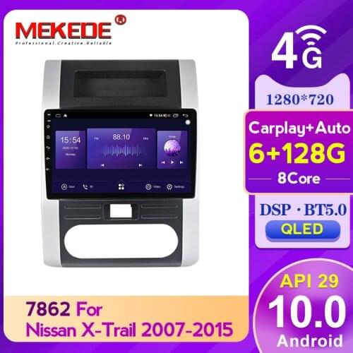 Android 10.0 API29 BT5.0 QLED screen For Nissan X-Trail 2 T31 XTrail 2007-2015 Car Radio Multimedia Player Navigation GPS 2 din