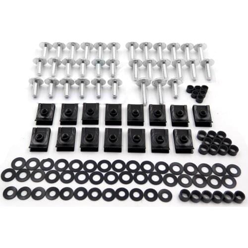 Aftermarket Free shipping motorcycle parts Fairing Bolt Bolts Kit Fastener Clips Screw For Yamah YZF R1 2002-2003 Silver