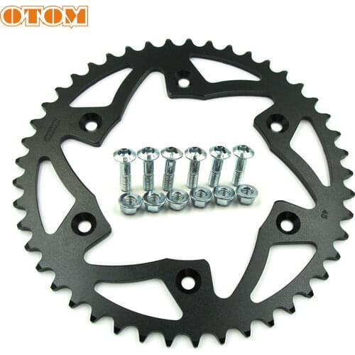 OTOM Chain Wheel 45T 47T 49T 52T Bicycle Motorcycle Chain Sprockets Rear Back Crank Sprocket For HONDA CR250 CRF250R CRF450 450R