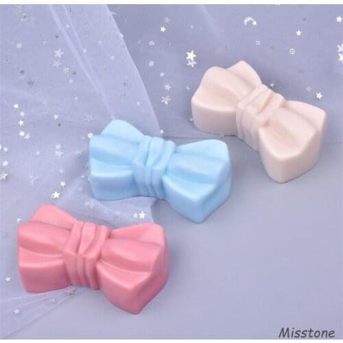 Bowknot Shape Cake Decor Chocolate Baking Die Accessories Soap Silicone Mold DIY Resin Soap HandmadeCraft Animall Gypsum Mold