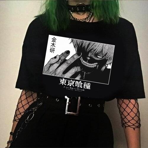 2021 Tokyo Ghoul Ken Kaneki Printed Short Sleeve Women Men Casual T-Shirt