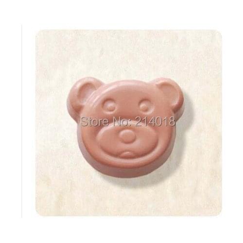Sell Hot DIY Bear Shaped Handmade Soap Mold Animal Candle Molds Silicon Mould Chocolate Candy Moulds Silicone Rubber PRZY 001