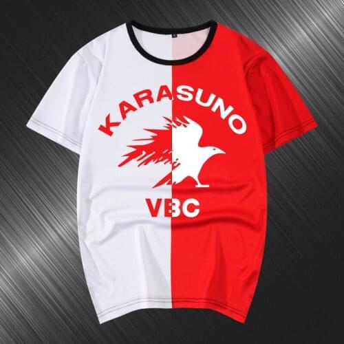 Unisex Anime Cos Haikyuu!! Cotton Casual Preppy Student Punk T-Shirt Tee T Shirt Top