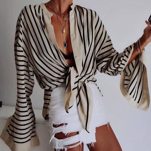 Jyate Women's Striped Shirts