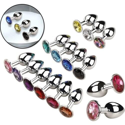 Small Metal Anal Plug Easy to Clean Sex Toys Unisex For Women Men Anal Dilator Jewelry Anal Sex Products M2