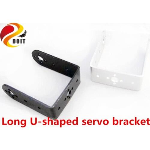 SZDOIT Metal Long U-shaped Bracket Multifunction Servo Pan&Tilt Bracket for RC Robot Model Parts Toy