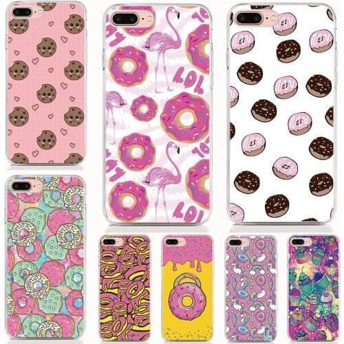 Soft Silicone Doughnut Phone Case For Samsung Galaxy A12 A82 A42 A22 A72 A52 A32 A02s F62 M62 S21 FE Cove mobile phone bag