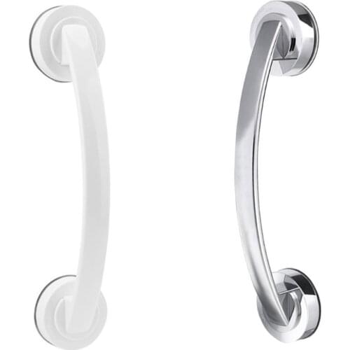 1PC Wall Suction Cup Grab Bar Self-Adhesive Hook Balance Assist Bar Bath Shower Pull Securely Attached Grab Bar Support