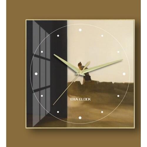 New Fashion Art Wall Clock Simple Light Luxury Wall Clock Large Size Bedroom Clock Modern Design For Home