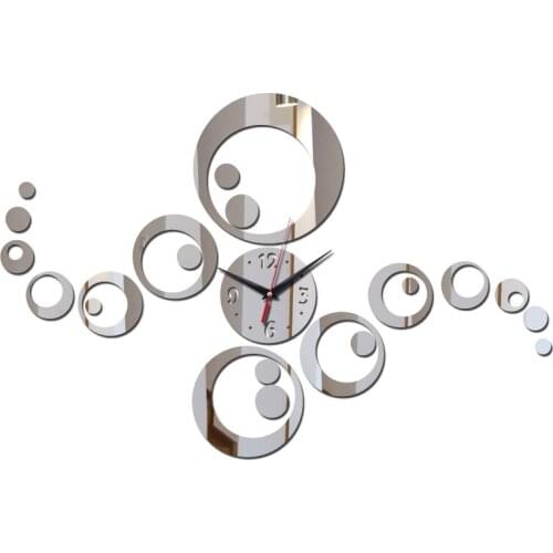 Time-limited wall clocks stickers home decor acrylic mirror surface modern furniture diy sticker quartz