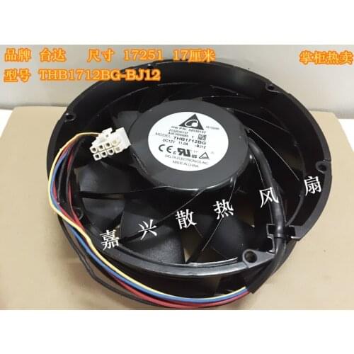 Delta Electronics THB1712BG BJ12 Server Cooling Fan DC 12V 11A 172x172x51mm 6-wire