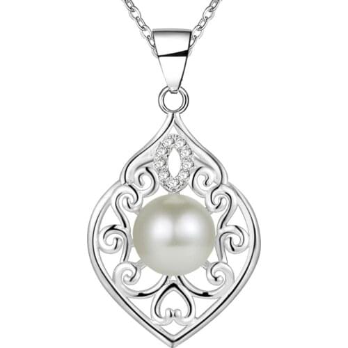 Silver plated Necklace New Sale silver necklaces & pendants /HUIJETKJ HABPRFFN