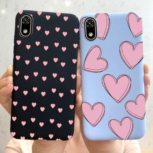 Shockproof Case For Huawei Honor 8 8S 8A 8X Cover Cute Love Heart Initial Alphabet Letter Soft Case For Honor8s 2020 Matte Funda