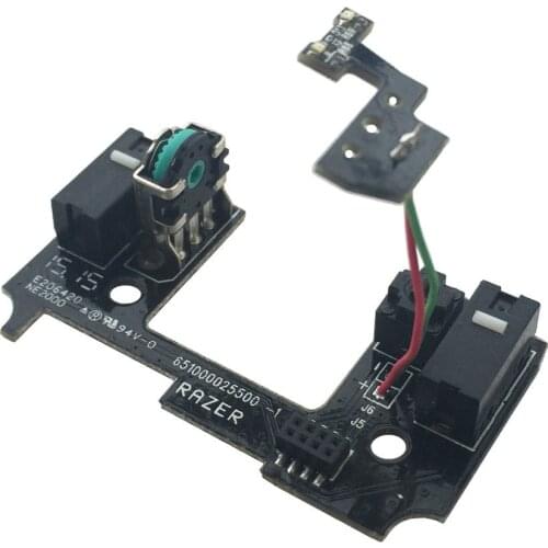 Free Shipping Original Mouse Encoder Wheel Scroll Click Switches LED Board for Razer Ouroboros RZ01-007703 Mouse