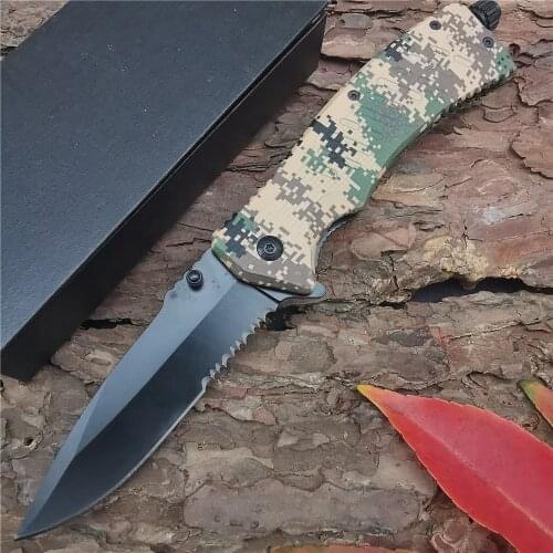 Tdoor Tactical Camping Hunting Survival Pocket Quick Folding Knife 8cr13 Steel Stainless Blade Tool Portable