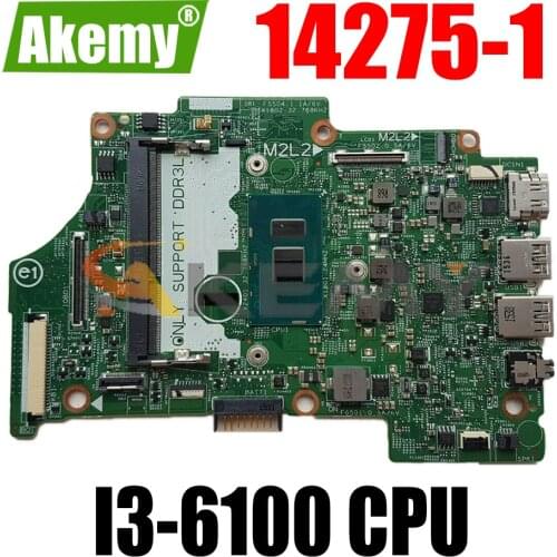 Cottonwood MLK MB 14275-1 PWB:TFFRC DDR3L Motherboard for DELL Inspiron 15 7000 7568 13 7349 7359 7353 with 0KN06J SR2EU I3-6100