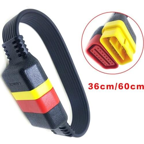 For Launch OBD2 Extension Cable for X431 V/V+/PRO/PRO3/Easydiag 3.0/Mdiag Main Connector 16Pin Male To Female 36/60cm